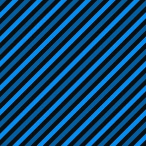 Two blue diagonal stripes with black - medium size