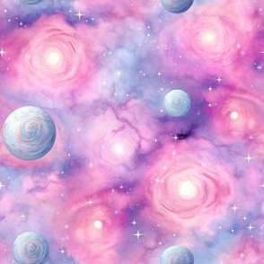 Galaxy pink and purple 