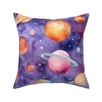 purple galaxy planets 