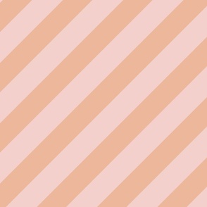 Candy Cane Stripe - Terracotta Tangerine