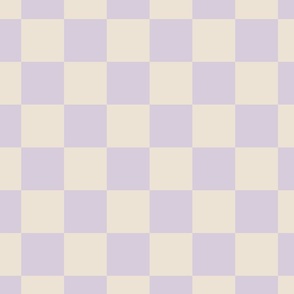 Checkers - Lilac PURPLE AND CREAM