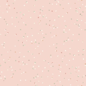 Confetti Speckles Geometric Party Toss Strawberry Pink
