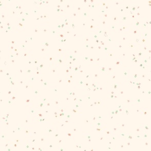 Confetti Speckles Geometric Party Toss Vanilla White