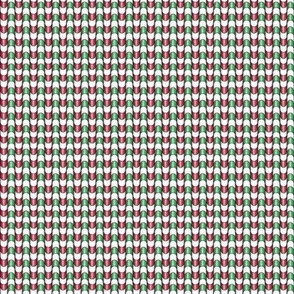Noel Candy Canes Stripes, Retro, Red Green, small scale - 0013-A-S
