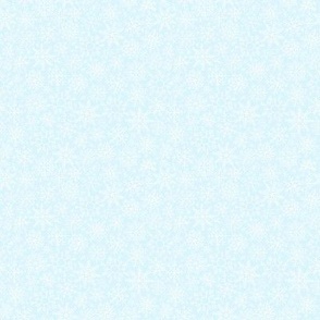 Hand-drawn Snowflakes on  Light Blue bg - medium scale - MD0011-C-M