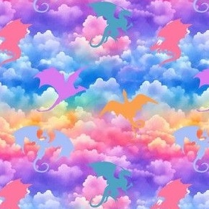 Micro Scale Rainbow Cloud Dragons