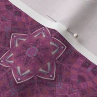 hexagon star weave - pink