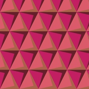 Geometric shapes 02 - pink and red