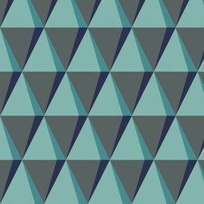 Geometric shapes 01 - turquoise and blue