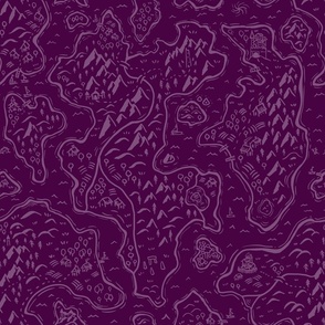 Old School Fantasy Map // medium scale // royal purple