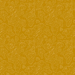 Old School Fantasy Map //small scale // saffron yellow