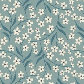 Forget Me Not Ditsy Floral in Blue