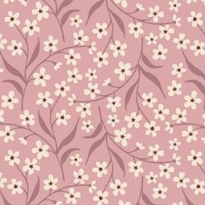 Forget Me Not Pink Ditsy Floral