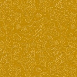 Old School Fantasy Map // x-small micro // saffron yellow
