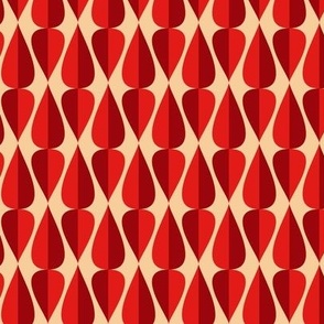 Vintage Spades // Bold Red - Small Scale