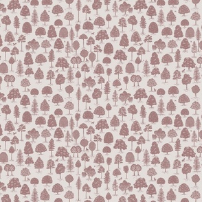 Woodland Adventure Red Small Print 
