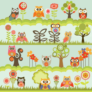 Owls in the garden