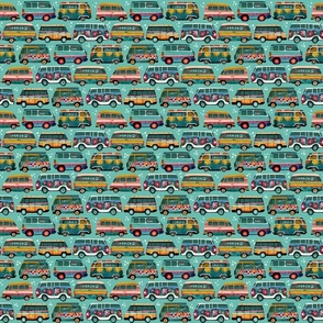 Hippie at Heart - Groovy Hippie vans teal S