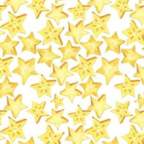 star fruit coordinate yellow white large