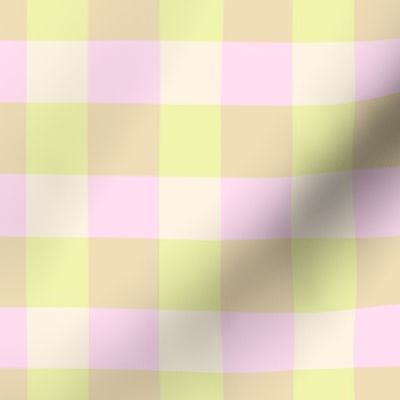 Gingham - Cupcake Lime and Pink