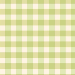 Gingham - Lime Green