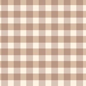 Gingham - Mole Brown