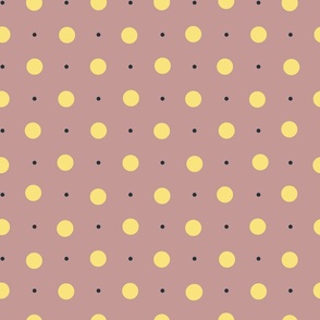 Buzzy Buttercup Dots PINK (20x20)