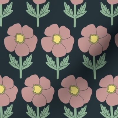 Pink Buttercups Repeat (20x20)