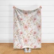 Large Scale Pink Floral