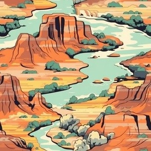 Retro Grand Canyon Dreams