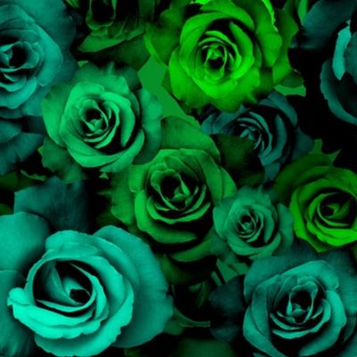 Roses in 40 Shades o' Green  