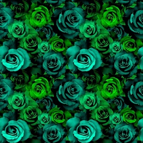 Roses in 40 Shades o' Green  