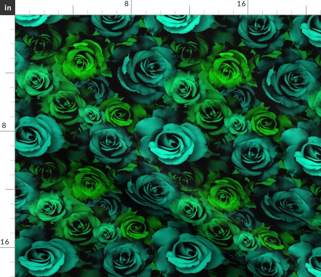 Roses in 40 Shades o' Green  