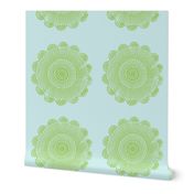 dolly doilies jade on sky