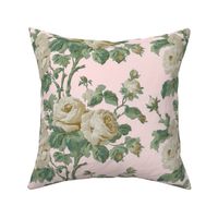 Regency Rose on Pale Pink