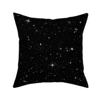 Starry Night of Beautiful Universe with White Stars