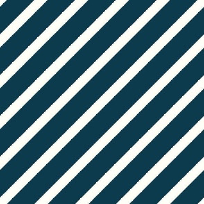 pt Navy and White Diagonal Stripes Minimalist Boho Large