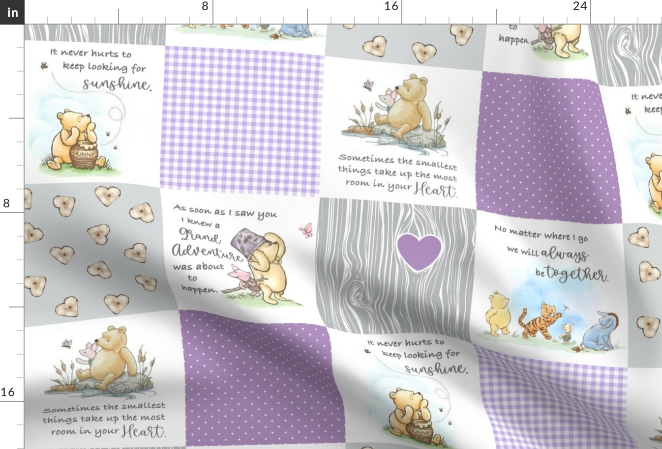 Winnie the Pooh Classic - Purple  Heart