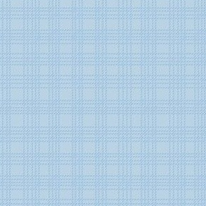 Dashed Plaid Fog and Sky Blue - small scale - mix and match