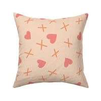 Hearts and kisses, hugs and kisses collection by Sarah Price pink 
