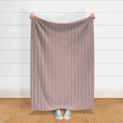 Cabana stripe - Dark antique mauve  - Perfect Stripes - small s lilac candy stripe