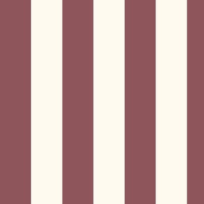 Cabana stripe - Dark antique mauve  - Perfect Stripe - medium lilac candy stripe