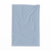 Cabana stripe - Soft blue stripes and creamy white - extra small blue nautical stripe