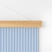 Cabana stripe - Soft blue stripes and creamy white - extra small blue nautical stripe