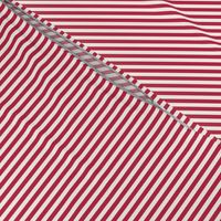 Cabana stripe - Viva Magenta - Perfect Stripe - large - Pantone Color of the year 2023 - extra small magenta candy stripe