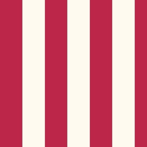 Cabana stripe - Viva Magenta - Perfect Stripe - large - Pantone Color of the year 2023 - medium magenta candy stripe