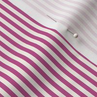 Cabana stripe - extra small XS - Rose Violet pink and cream white - perfect stripes - purple candy stripe