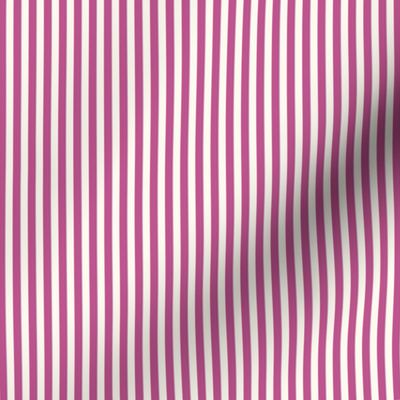Cabana stripe - extra small XS - Rose Violet pink and cream white - perfect stripes - purple candy stripe