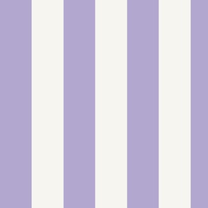 Cabana stripe - Digital Lavender  purple rose and soft white stripes - medium lilac candy stripe