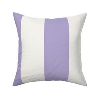 Cabana stripe - Digital Lavender / purple rose stripes on soft white - large lilac candy stripe